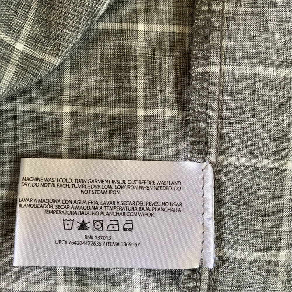 Orvis. Tech Support Mens Button Down. Gray. Very … - image 3